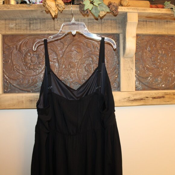 NWT Torrid Mini Wash Challis Skater Dress Deep Black size 3X - Picture 7 of 10